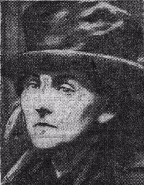 Mme Cadiou
31 octobre 1919 Photographie de presse, Le Petit Parisien (octobre 1919) : Portrait de Mme veuve Cadiou, partie civile lors du procès de l'ingénieur Louis Pierre aux Assises du Finistère