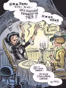 Illustration de l'affaire Cadiou à Brest par Julien Solé, tirée de l'ouvrage de Steven Le Roy (éditions Le Télégramme)