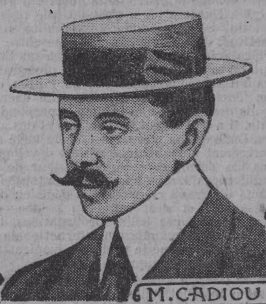 M. Cadiou
5 février 1914 Photographie de presse, Le Journal (janvier 1914) : Portrait de Louis Cadiou, directeur de l'usine de la Grande Palud et victime de l'affaire criminelle