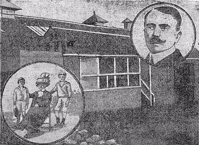 Portrait de Louis Cadiou, Mme Cadiou et ses deux garçons, l'usine de la Grande Palud
6 février 1914 La Presse Photographie de presse, La Presse (février 1914) : Portrait de Louis Cadiou, Mme Cadiou et ses deux garçons, l'usine de la Grande Palud